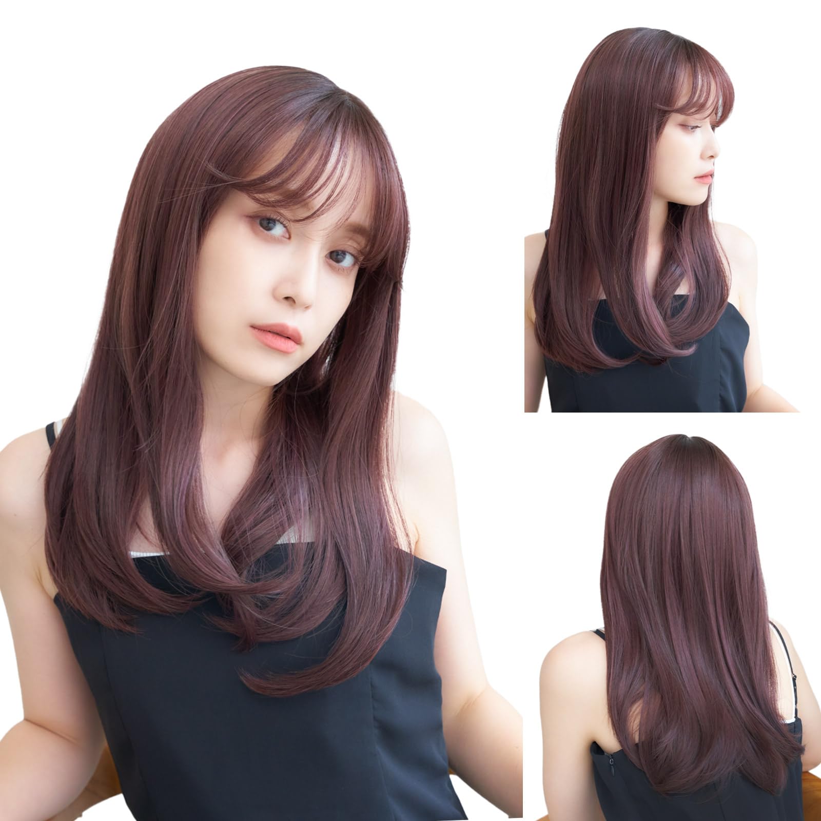 Amazon.co.jp: M.wig認定 医療用 フルウィッグ シースルーバング 