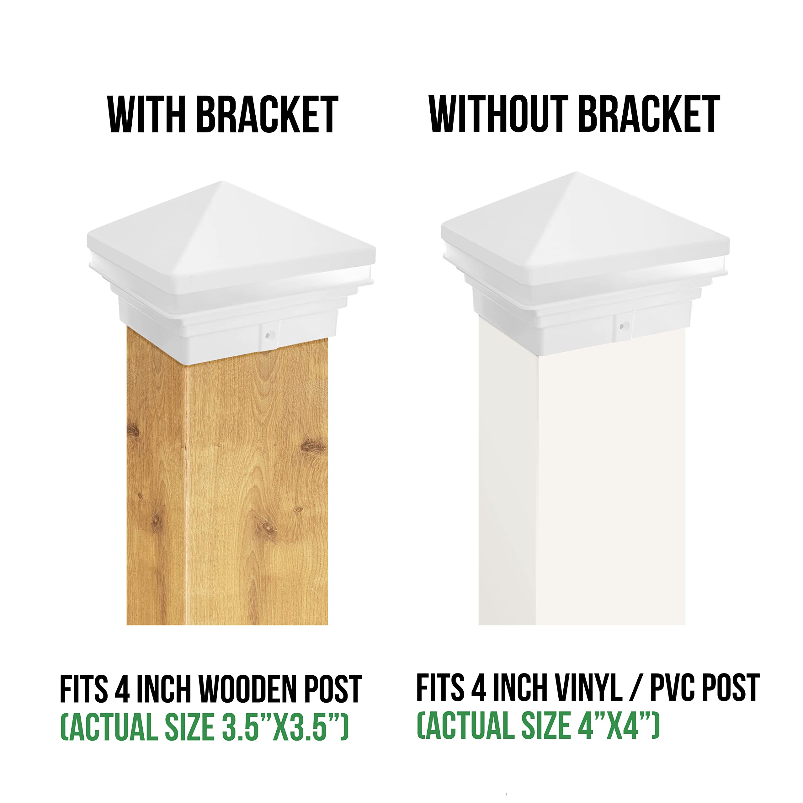 White Low Voltage Post Caps Low Voltage Ornamental Halo/Downlight
