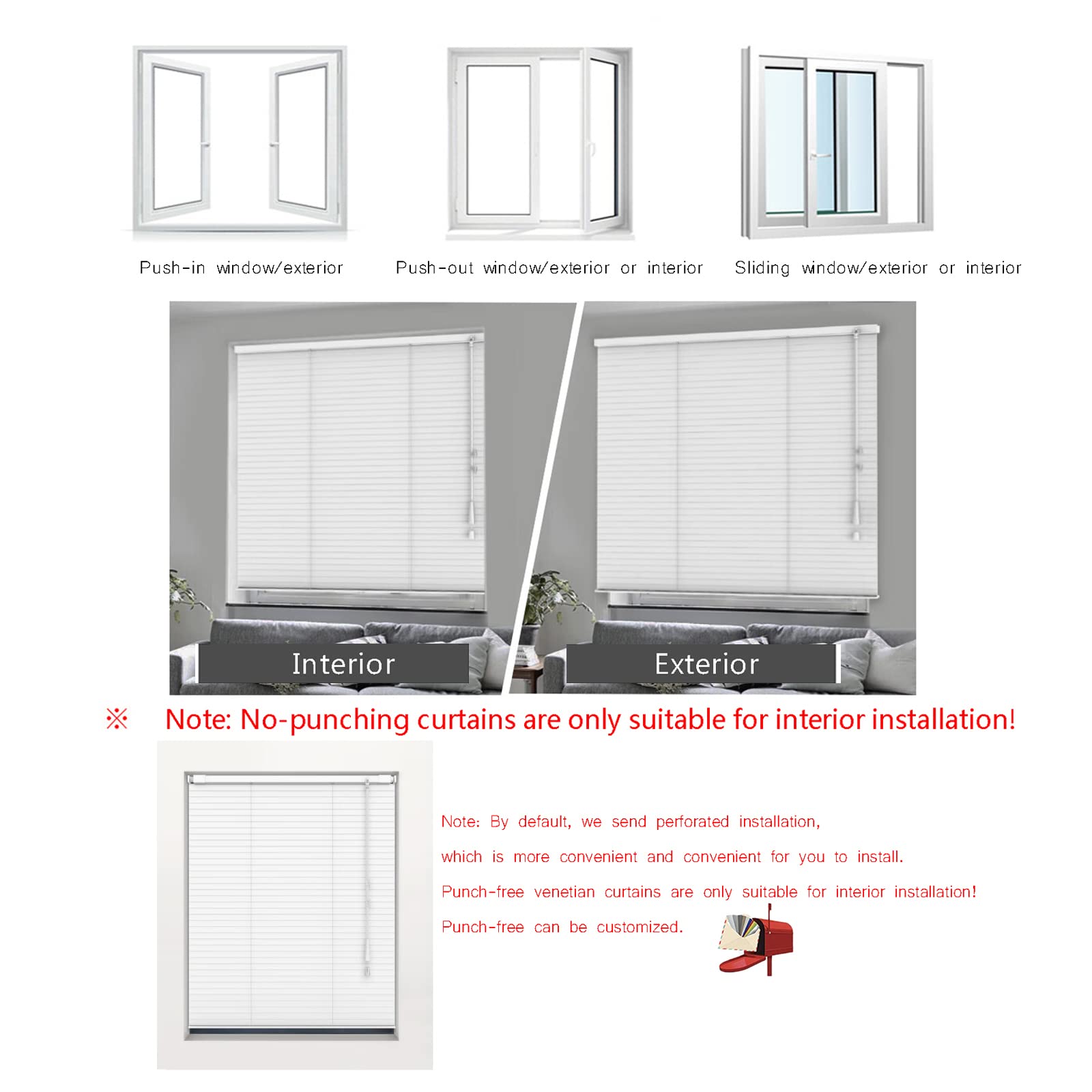1 Segundo para Cerrar La Ventana,Persianas Venecianas Aluminio,Venecianas De Aluminio,Estores Noche Y Dia,Tamaño Personalizado Y Color Disponible,con Accesorios,W170xH220cm/66.9x86.6in