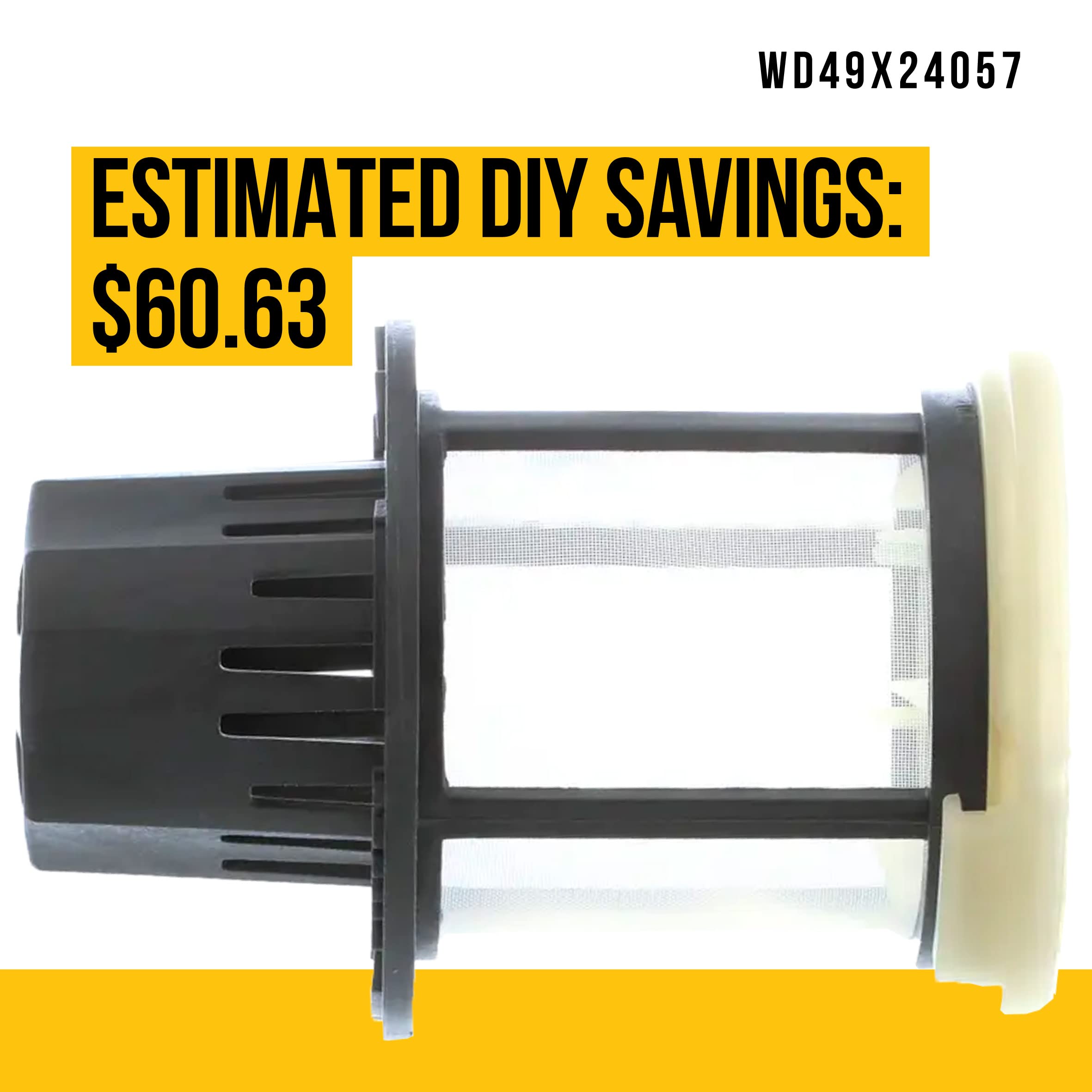 Amazon.com: WD49X24057 Dishwasher Ultra Fine Filter Kit - Replaces  