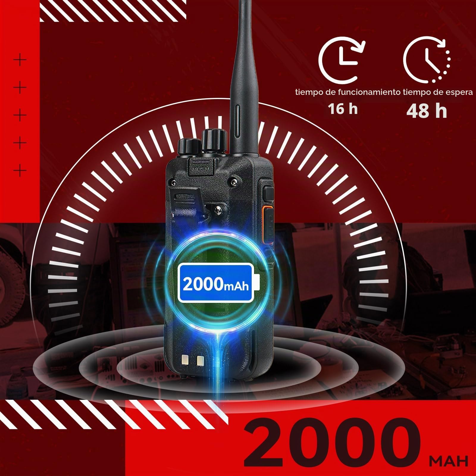 Retevis RT3S DMR Emisora Caza, Banda Dual Walkie Talkie Largo Rango | Alto Rendimiento, Compatible con MOTOTRBO Nivel Ⅰ y Ⅱ, GPS, APRS, 3000 Canales