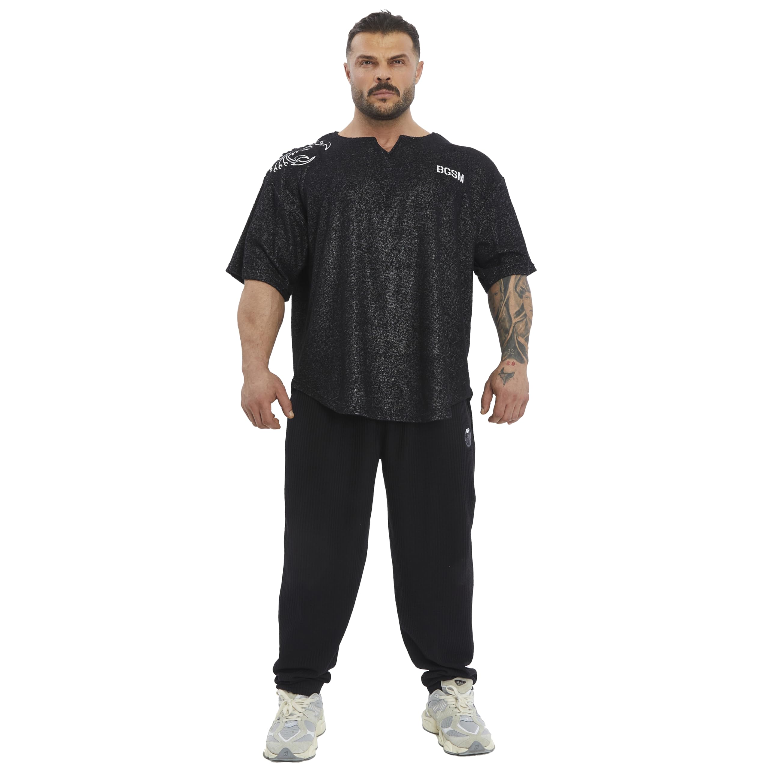 Maglietta da palestra da uomo Active Wear Bodybuilding Lifting Oversize Rag Top | Tessuto asciugamano, top da allenamento in cotone
