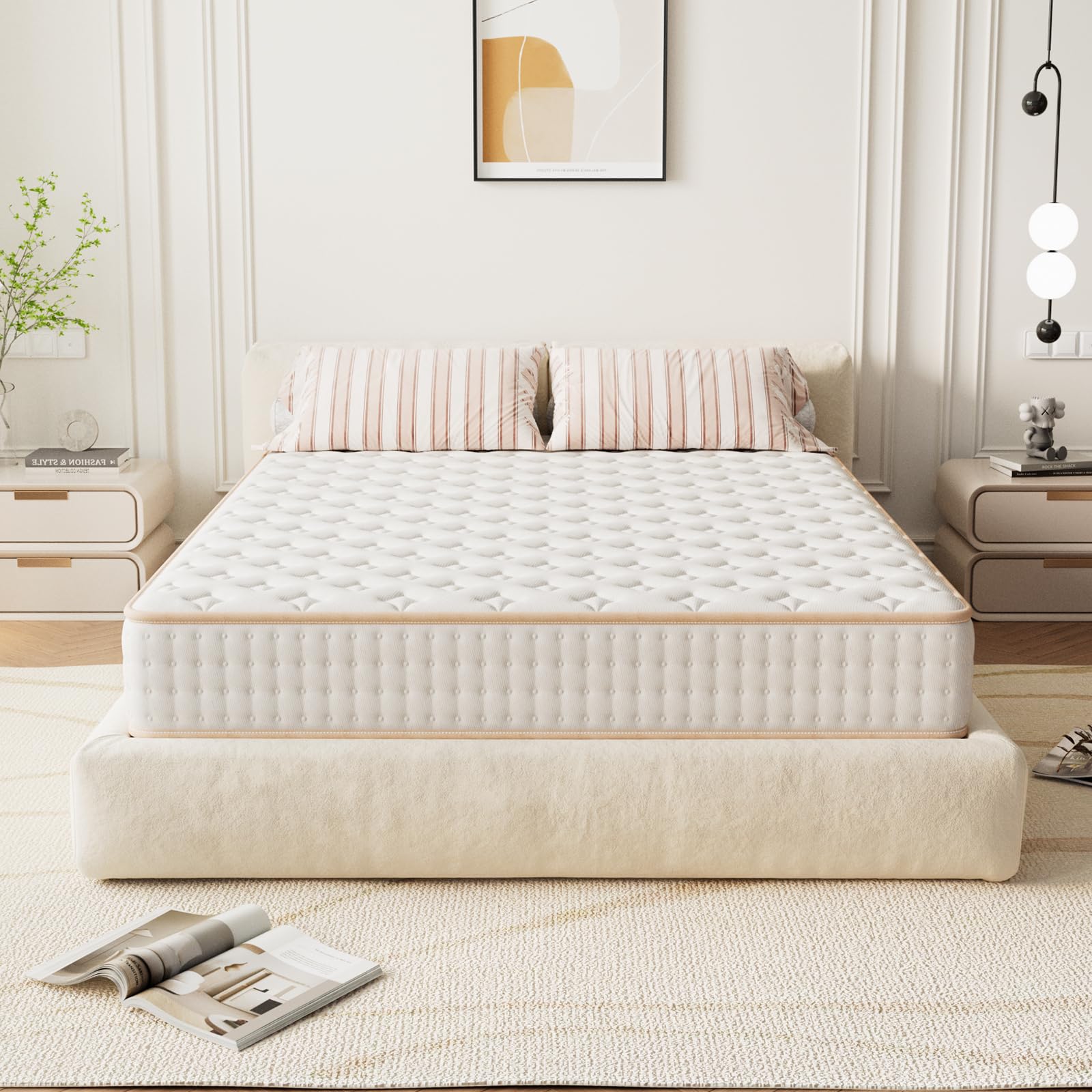 TEENO Matelas 90x190 cm, 2PCS, Parfait Soutien Haute Resilience Ultra Respirante, Matelas réversible à Deux Faces entièrement utilisables (18cm Épaisseur,90x190 cm Matelas)