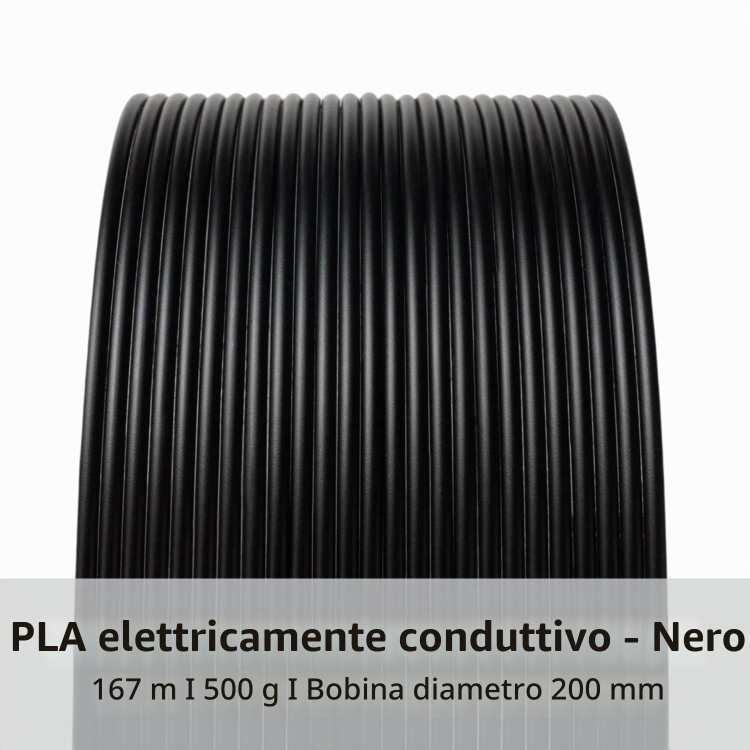 Proto-pasta CDP11705 - PLA conduttiva composita, 1,75 mm, 500 g, colore: Nero