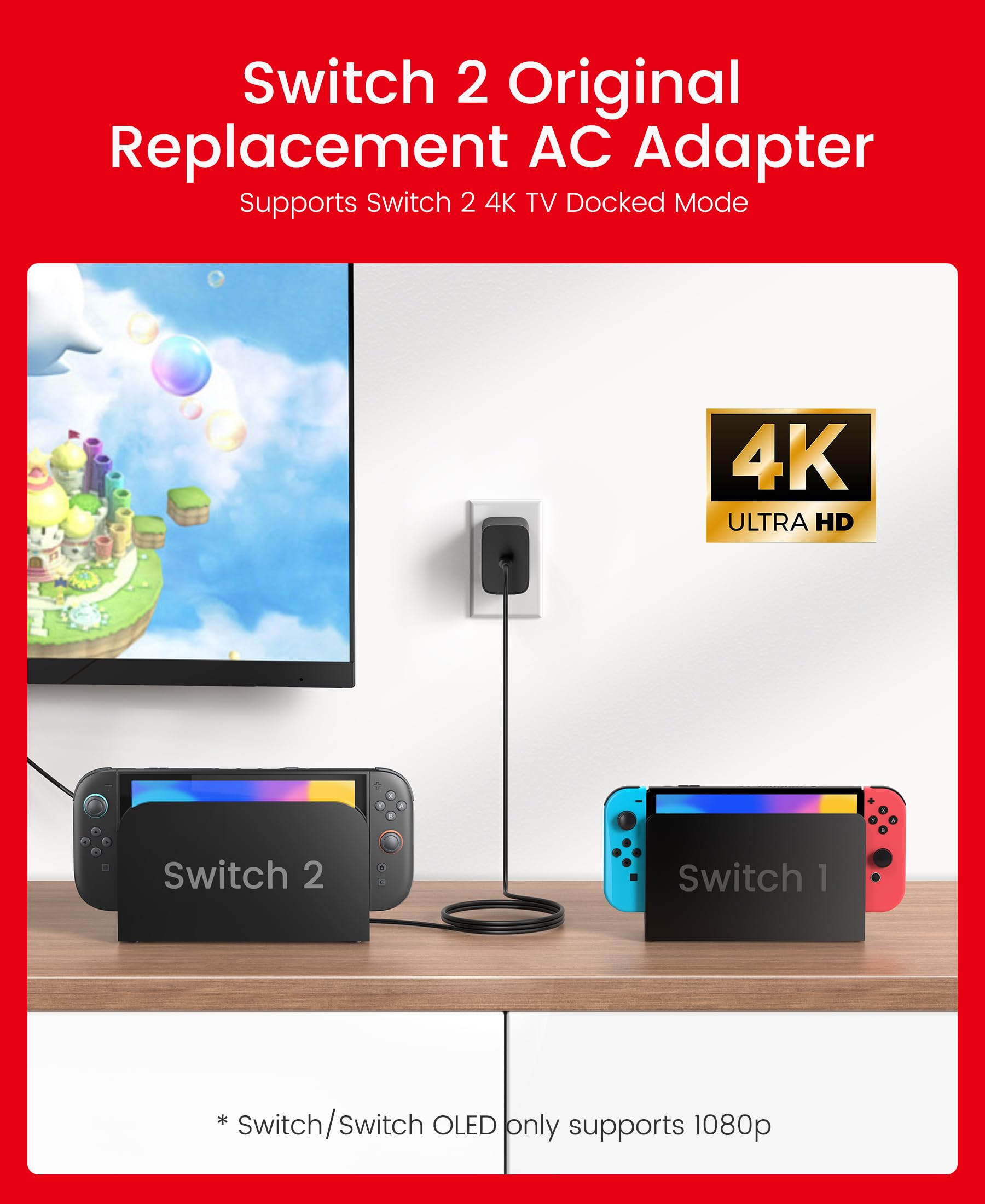 65W Switch 2 Charger - Fast Charging for Nintendo & Steam Deck -3 65W Switch 2 Charger - Fast Charging for Nintendo & Steam Deck -3