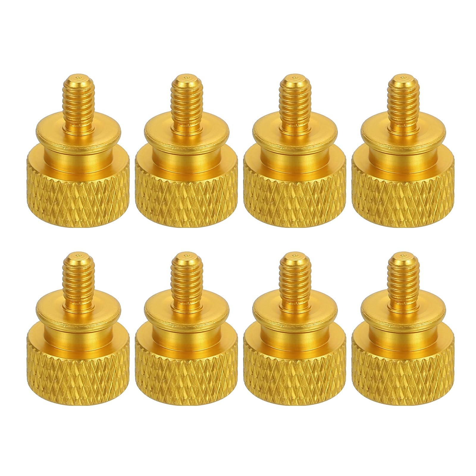 MECCANIXITY 8Pcs M4x0.7mm Aluminum Thumb Screws, 12x16mm(ODxH) Computer Case Thumb Screws for PC Side Panel Motherboard Mounting Screw, Gold-image-41