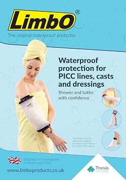 LimbO Waterproof Protectors Cast and Bandage Cover - Adult Full Arm (M87: 41-54 cm Upper Arm Circ.)