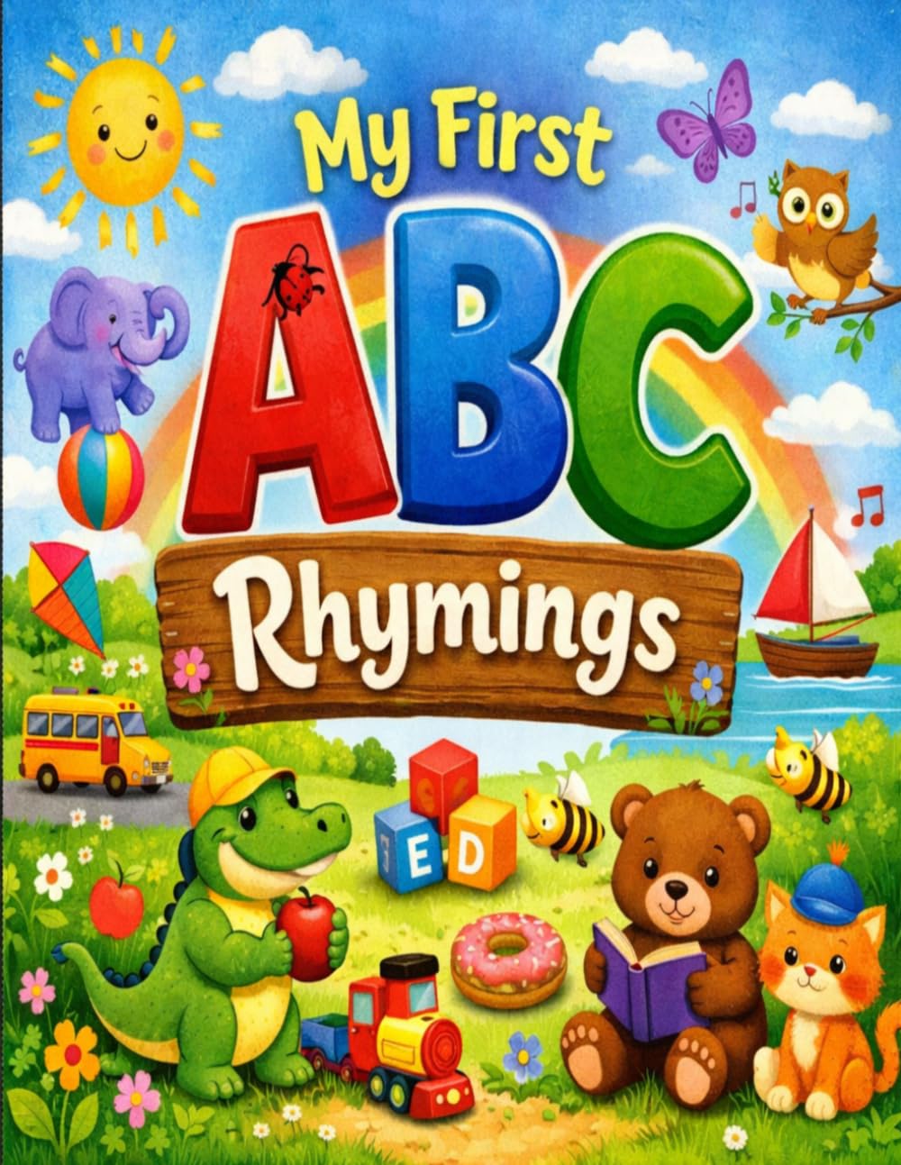 My First ABC Rhyming Book: Fun Learning Alphabet Book with Pictures, Words & Rhymes for Toddlers (Ages 2–5)