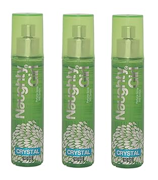 Naughty Girl CRYSTAL Perfume Spray for Women- Pack of 3 (60ml each)
