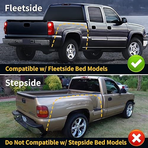 Miniatura 9 de Tektend - Conjunto de luces traseras compatibles con Chevy Silverado 1500 2500 3500 de 2003 2004 2005 2006, lámparas de freno traseras de repuesto