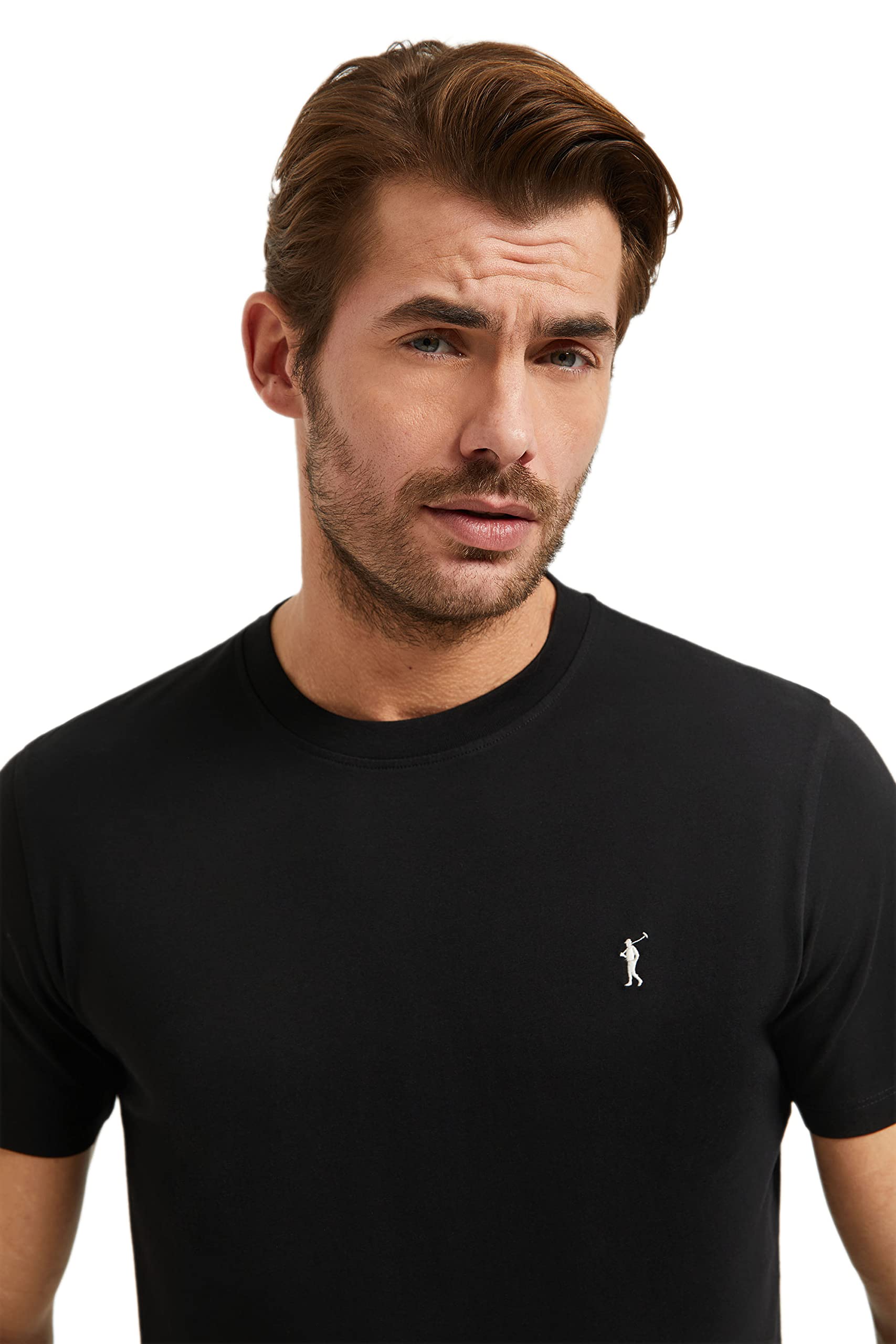 Polo Club Maglietta Basic Cotone con Logo Ricamato Uomo - T-Shirt for Men