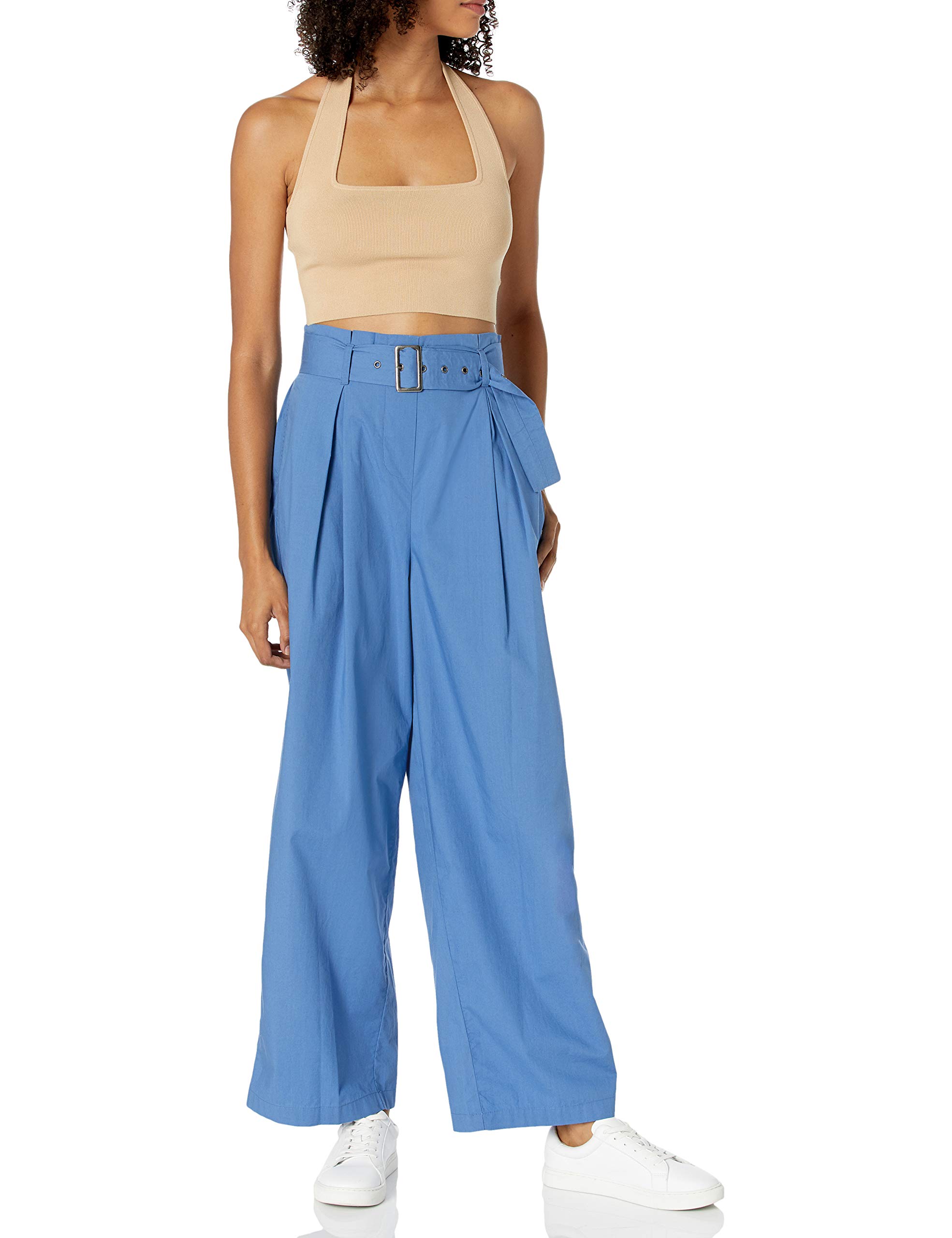 The Drop Women's Greta Square Neck Bralette Sweater, Ginger, M