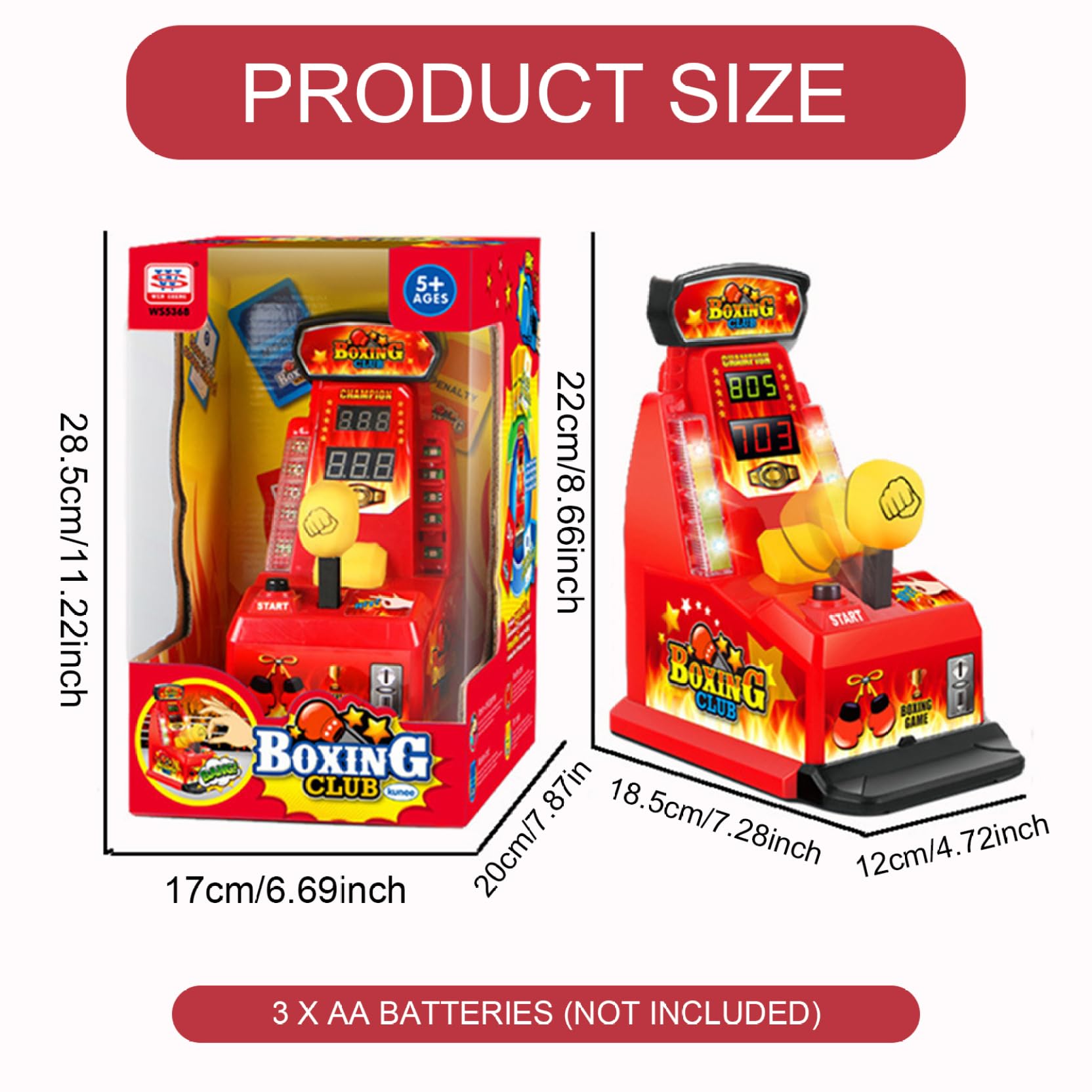 Jouet du Club de Boxe Finger, Jouet de Jeu de Boxe de nouveauté, Mini Machine de