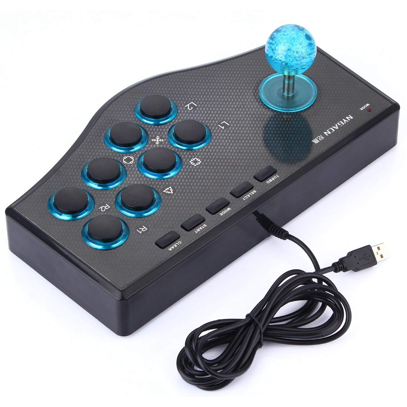 Okeeyseda Controller di Gioco Cablato Game Rocker USB Joystick USBF Stick per Computer PC Gamepad Console di Gioco