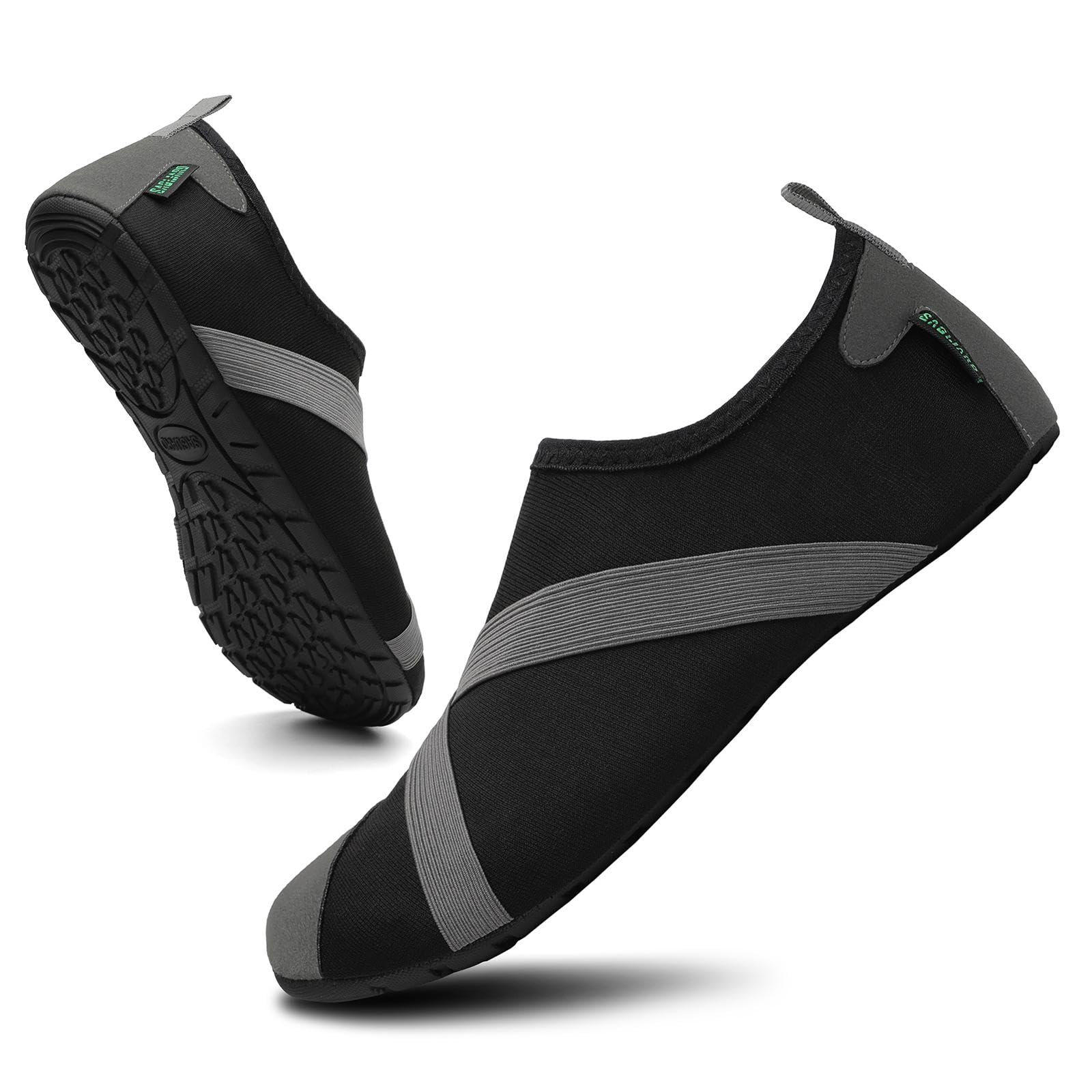 SAGUARO Escarpines Hombre Zapatos de Agua Mujer Verano Calzado Natacion Secado Rápido Zapatillas Playa para Buceo Surf Natación Piscina Yoga Regaliz, Gr.46/47