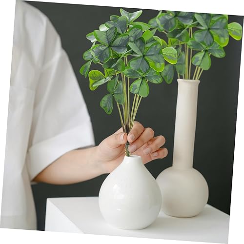 Miniatura 3 de LIFKOME 3 racimos de plantas de casa para decoración del hogar, planta falsa al aire libre, arbustos artificiales de eucalipto, arbusto de trébol
