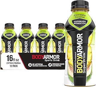 BODYARMOR Sports Drink Sports Beverage, Pineapple Coconut, Natural Flavors With Vitamins, Potassium-Packed Electrolytes, N...