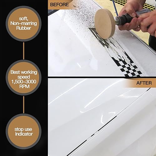 Miniatura 5 de Tucana Rueda de goma para borrar, herramienta para quitar calcomanías y adhesivos, quitar rayas, calcomanías y gráficos en automóviles, casas