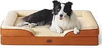 Vista 319 de Bedsure - Cama ortopédica extragrande para perros, sofá cama lavable para perros extragrandes, espuma de soporte con funda extraíble y lavable, negro