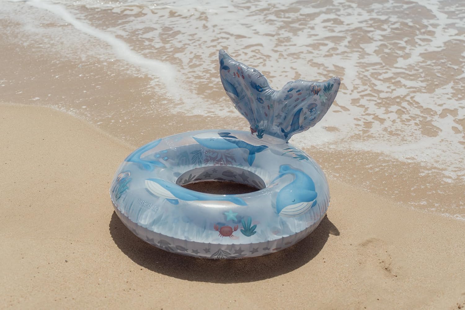 Little Dutch Ciambella da nuoto per bambini, gonfiabile per bambini dai 3 anni in su, blu Ocean World