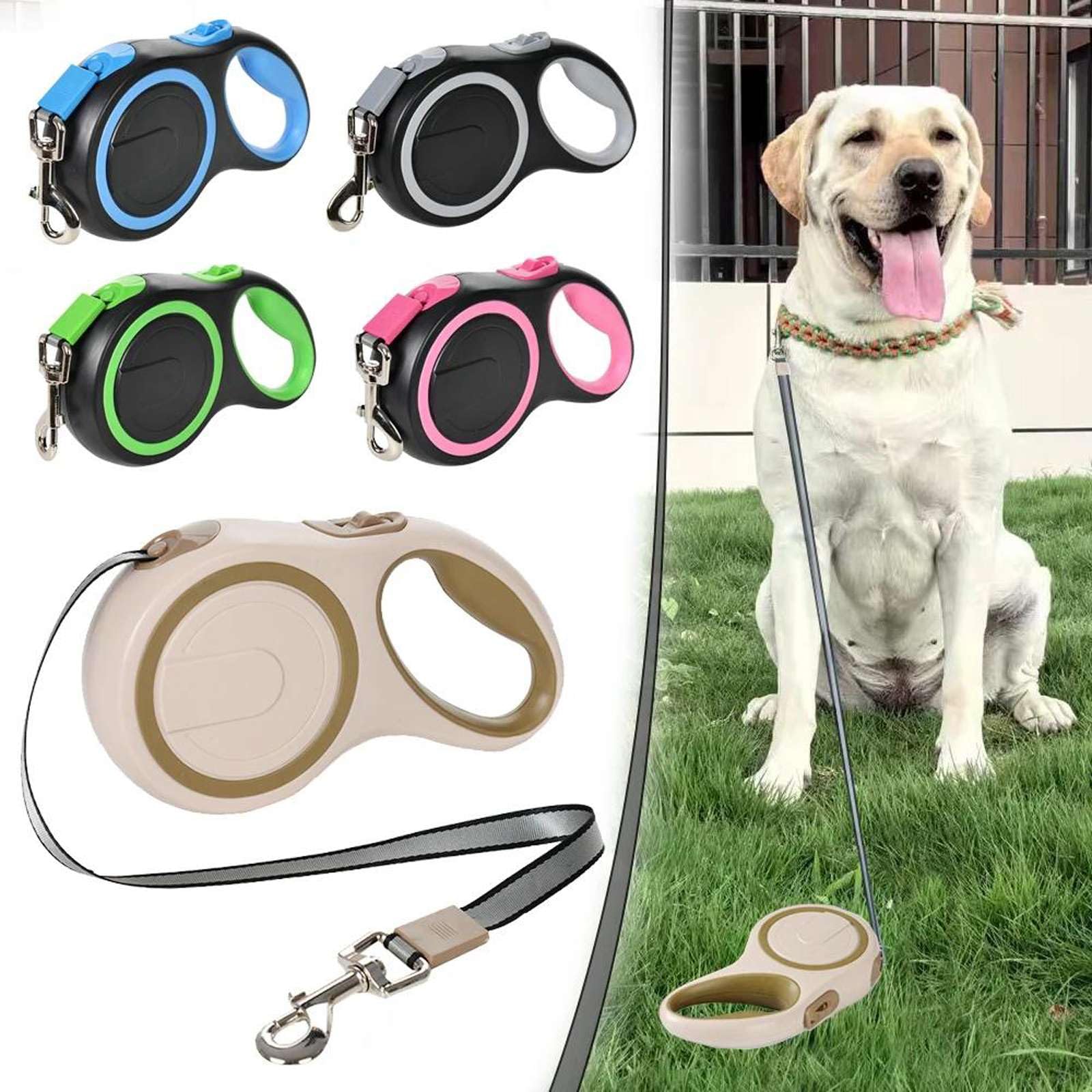 5M 8M 50kg Correa para Perros retráctil Perros Grandes Correa Extensible Larga Fuerte Cachorro Ruleta Correa Accesorios para Mascotas