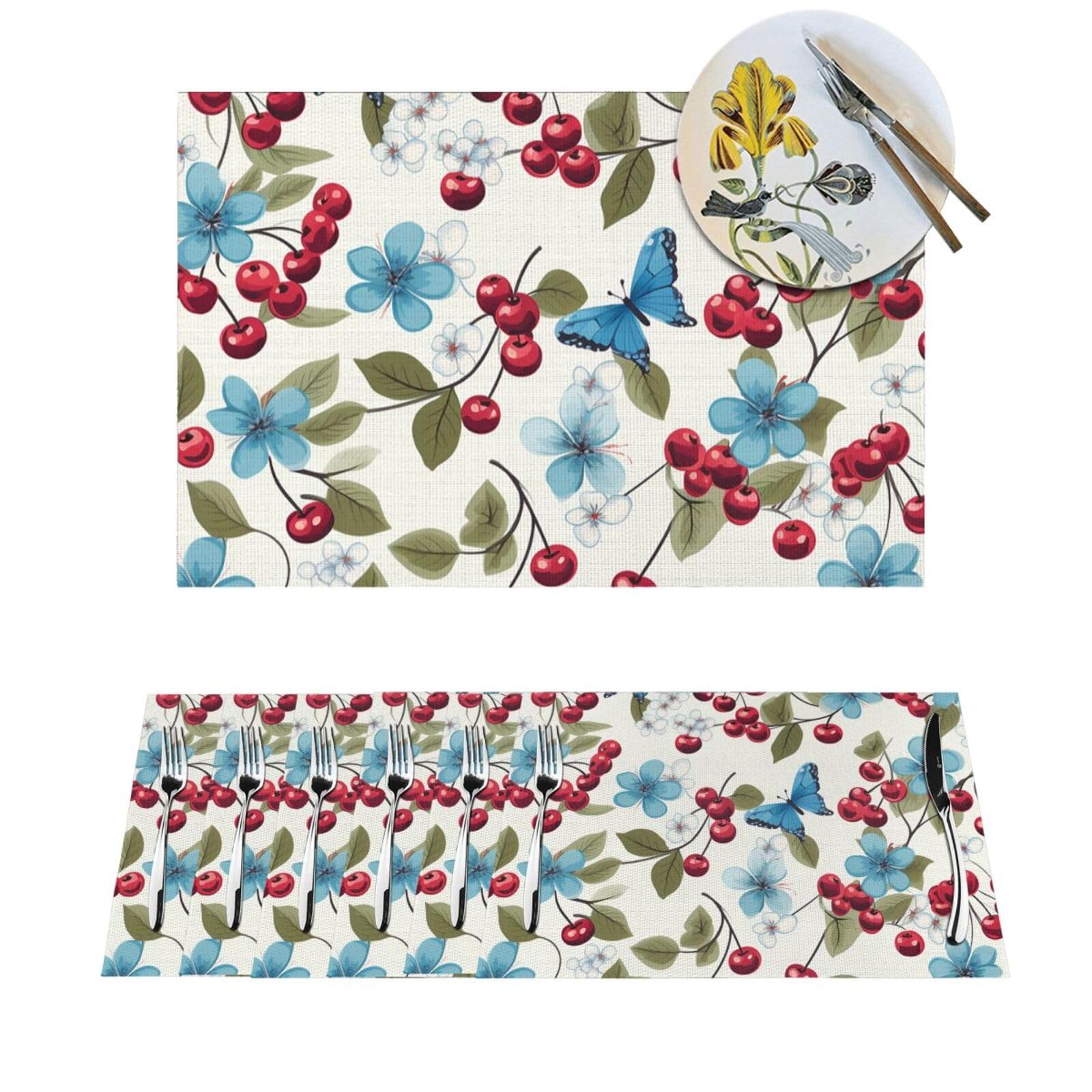 Sets de table antidérapants en PVC lavable lot de 4 pièces 30x45 cm