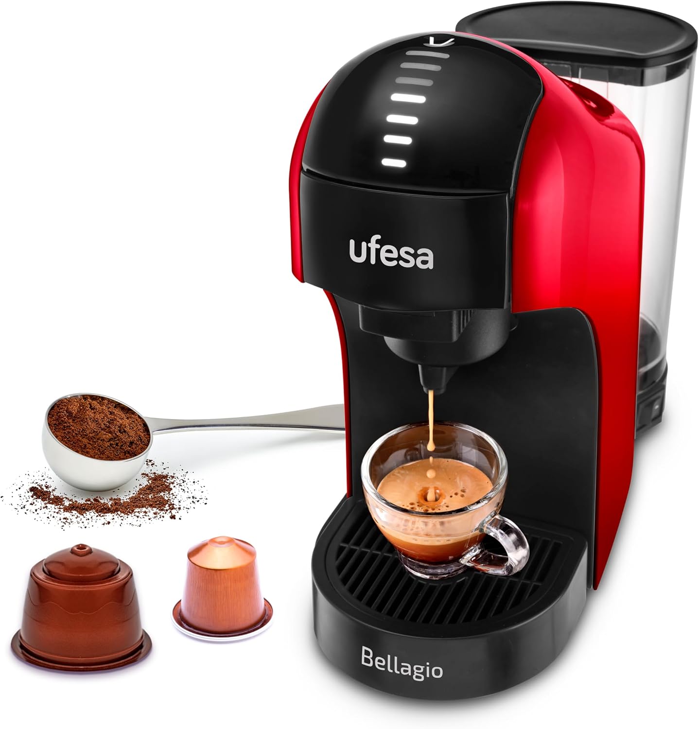 Ufesa Bellagio Rossa Capsules Coffee Maker One Size