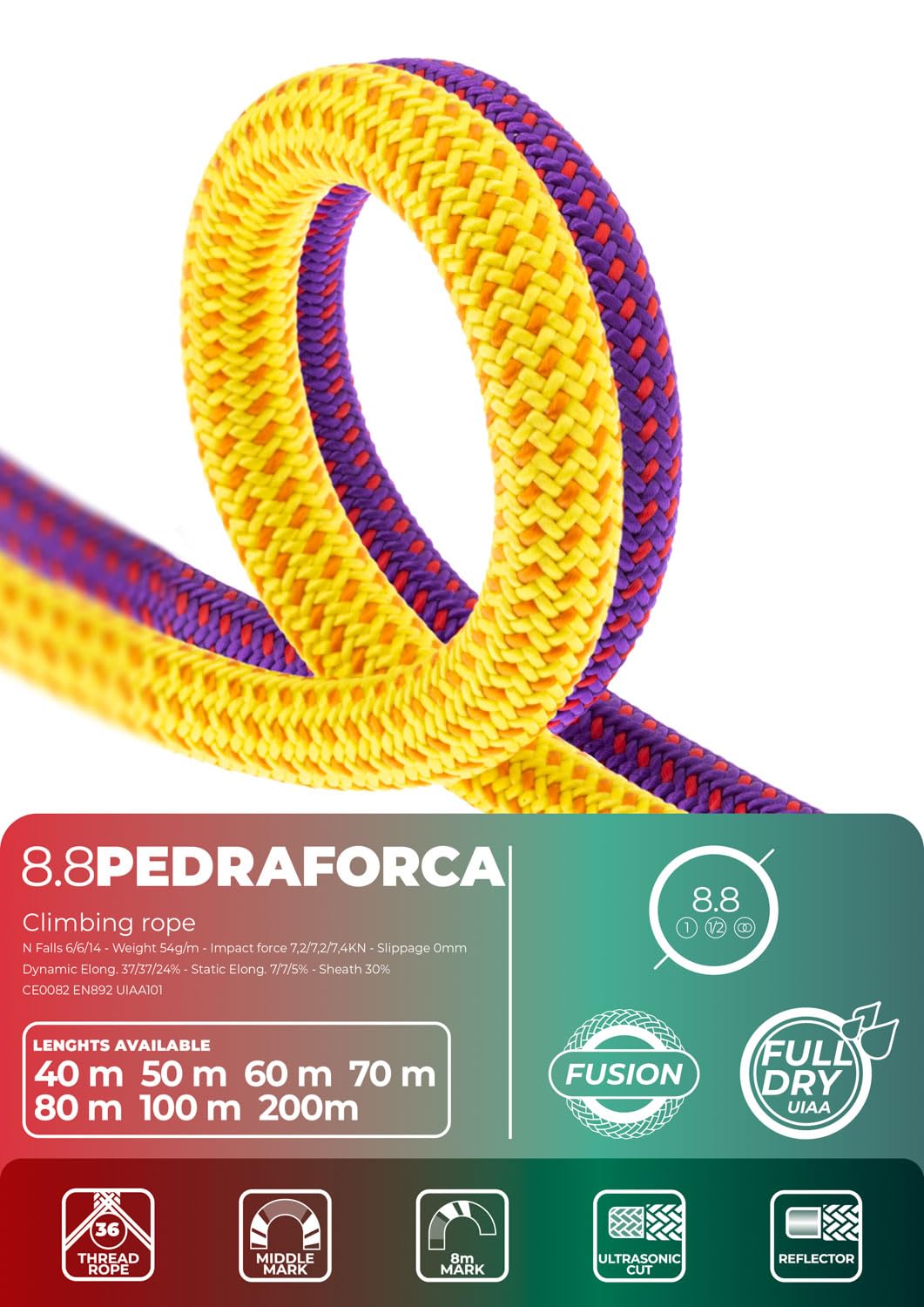 Corda Dinamica Da Arrampicata 10.5mm - 24KN - Nylon Resistente - 10m/20m/30m - Per Outdoor E Salvataggio - Foto 4