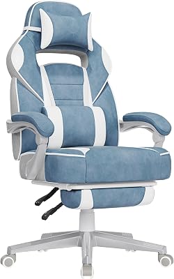 SONGMICS Poltrona Gamer, Sedia Gaming Regolabile, carico 150 kg