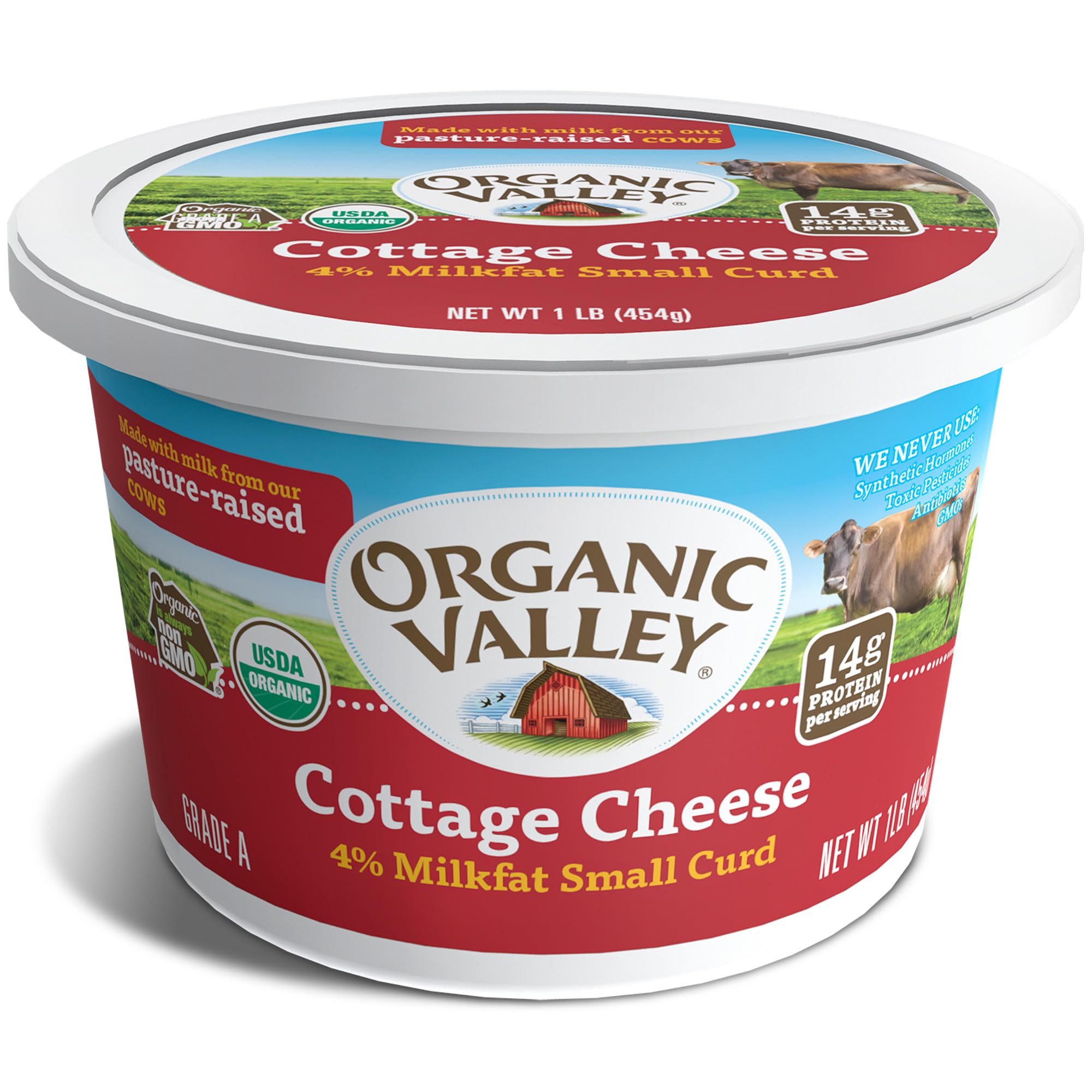 Organic Valley Organic Small Curd Cottage Cheese, 16 oz