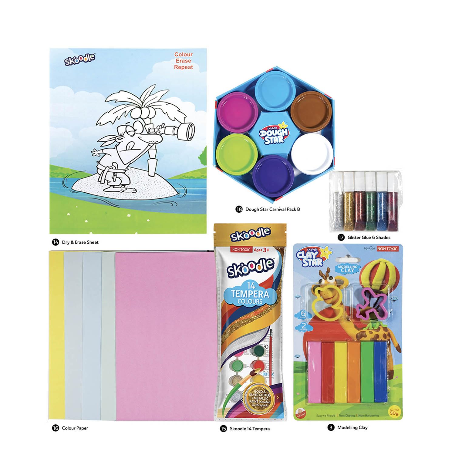 SKOODLE Art & Colouring Kit - A Complete Set for Creative Exploration and Expression, Art & Craft for Kids 2
