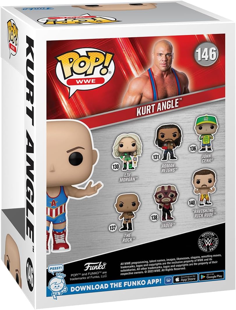 Funko POP! WWE: Kurt Angle - Collectable Vinyl Figure - Gift Idea - Official Merchandise - for Kids & Adults - Sports Fans - Model Figure for Collectors and Display