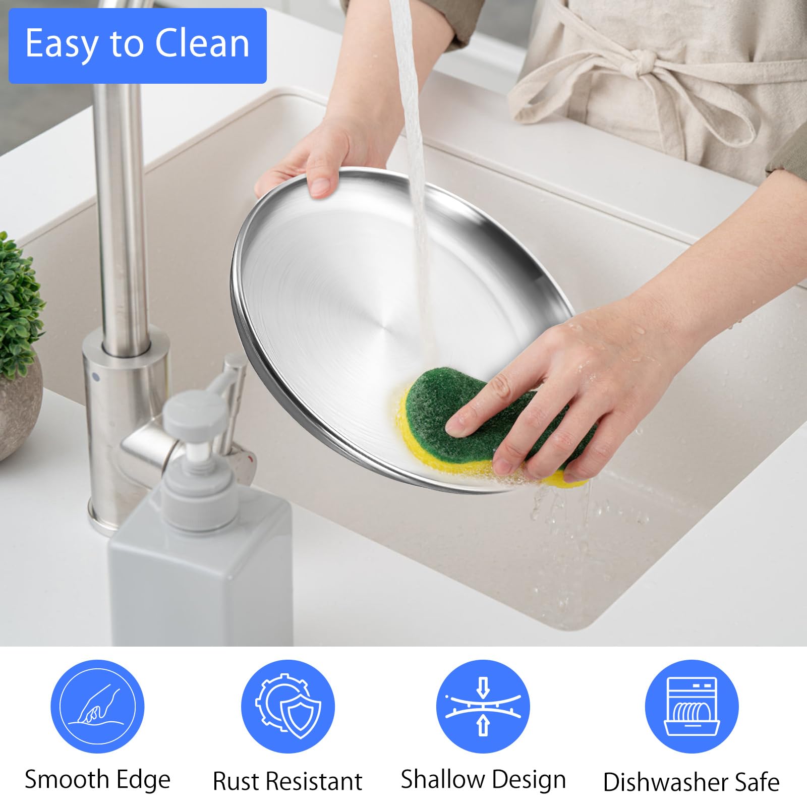 2 Pièces Gamelle Chat, Gamelles En Acier Inoxydable, Gamelles Pour