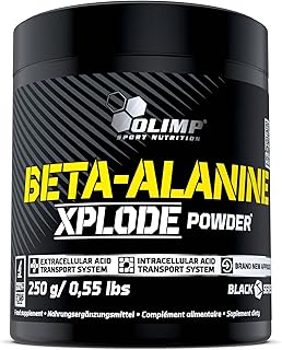 Olimp Beta Alanine Xplode Package of 1 x 250g - Beta Alanine Powder - Amino Acids – Pre Workout – Energy Supplement for Women and Men – Pump – Vitamin B6 (Orange)