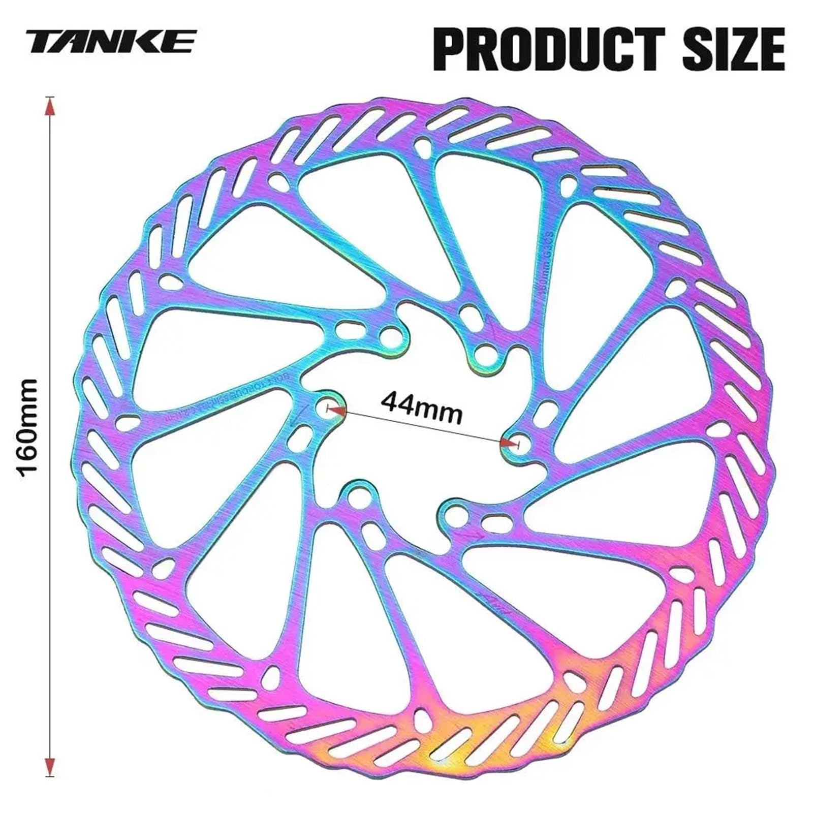 Rotore del Freno a Disco for Bici 140 160 180 203 Freno a Disco 2 Pezzi con 12 bulloni | For bici da strada MTB BMX Disco flottante in acciaio inossidabile