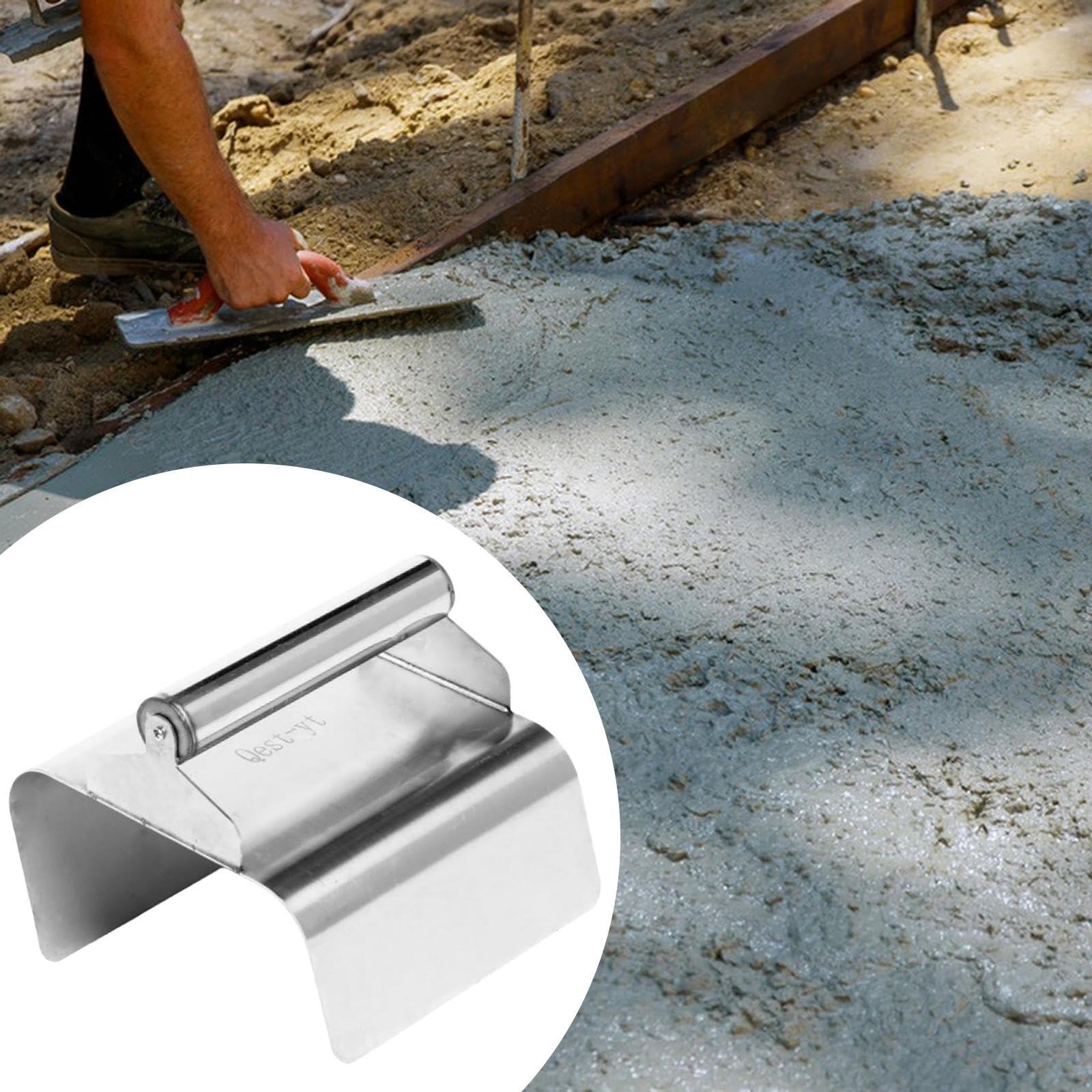 Sharplace Paleta de Paisajismo, Recortadora de Bordes, Llana de Yeso con Mango para Parques, Jardines, Patios, Céspedes Y Bricolaje, Borde Biselado