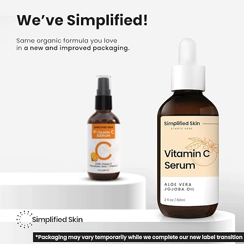 Miniatura 2 de Sérum de vitamina C 20 para cara y ojos 2 oz Tratamiento antienvejecimiento arrugas acné y manchas oscuras con ácido hialurónico y Vit E Suero