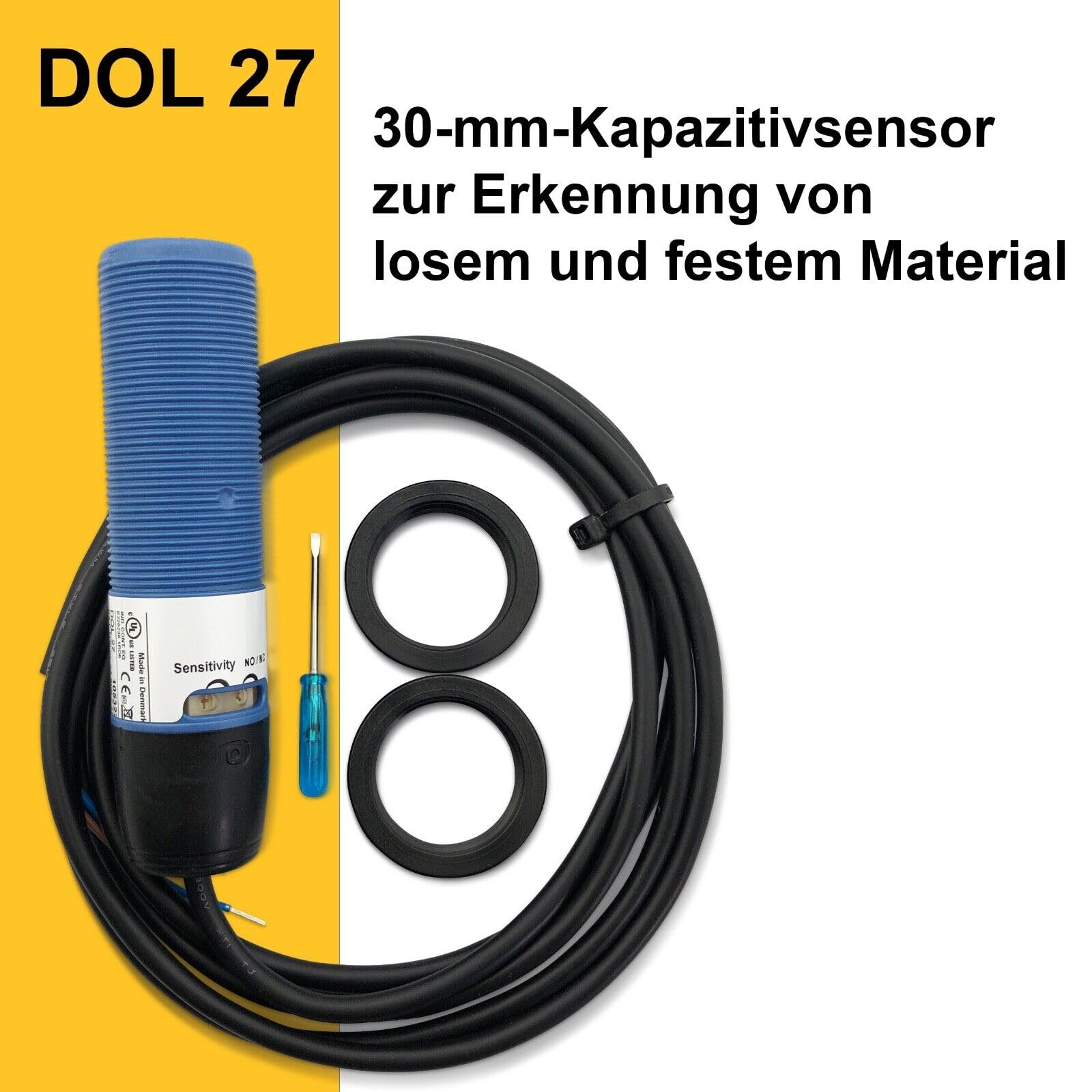 DOL 27 | 20-280 V AC/DC | Futtersensor Kapazitivsensor Kapazitive Näherungssensor Füllstandskontrolle