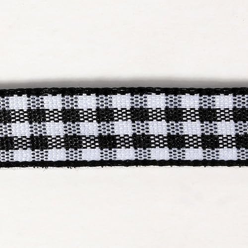 Miniatura 9 de Buffalo - Cinta a cuadros en blanco y negro, 25 yardas para manualidades (38 pulgadas, negro)
