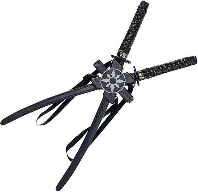 Amscan 840059-55 - Adults Double Ninja Swords Fancy Dress Prop