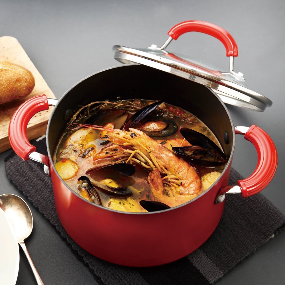 Amazon｜マイヤー(Meyer) 両手鍋 20cm アルミニウム合金 IH対応 底面三  