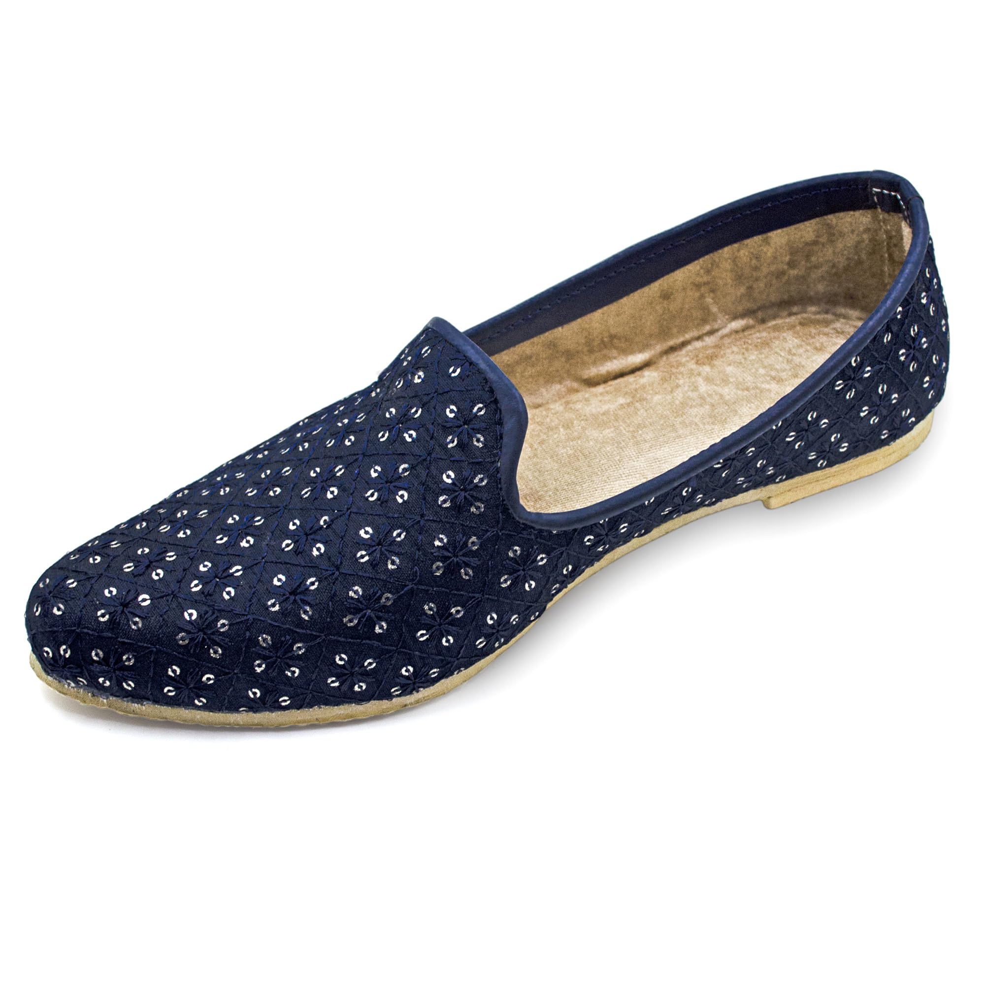 Chandrakala Punjabi Jutti for Men’s Shoes Wedding Khussa Traditional Handmade Ethnic Loafers (MF106-P)