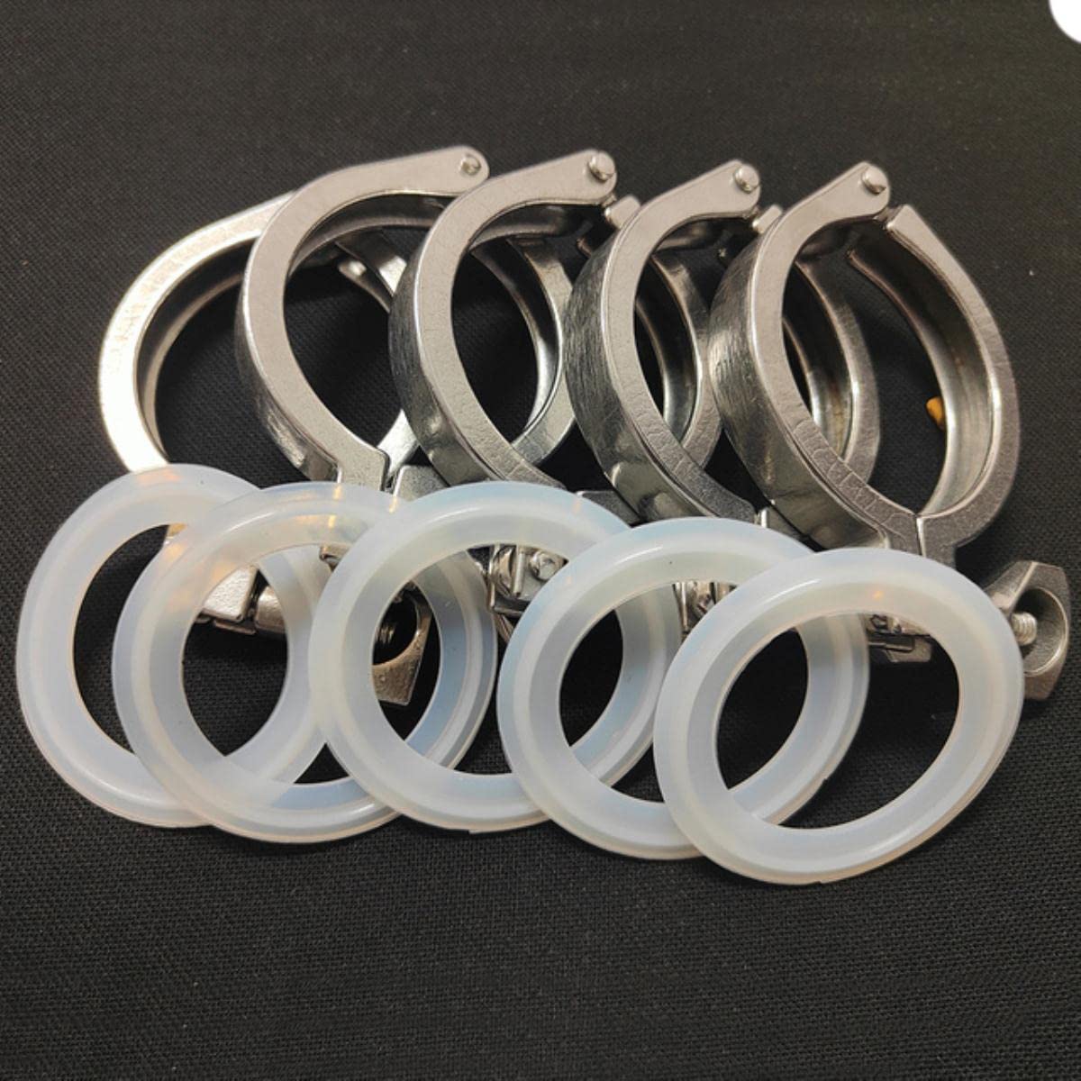 ERGAOBOY 1 Pièce 1,5" Tri Clamp 50,5MM OD Tube Sanitaire à