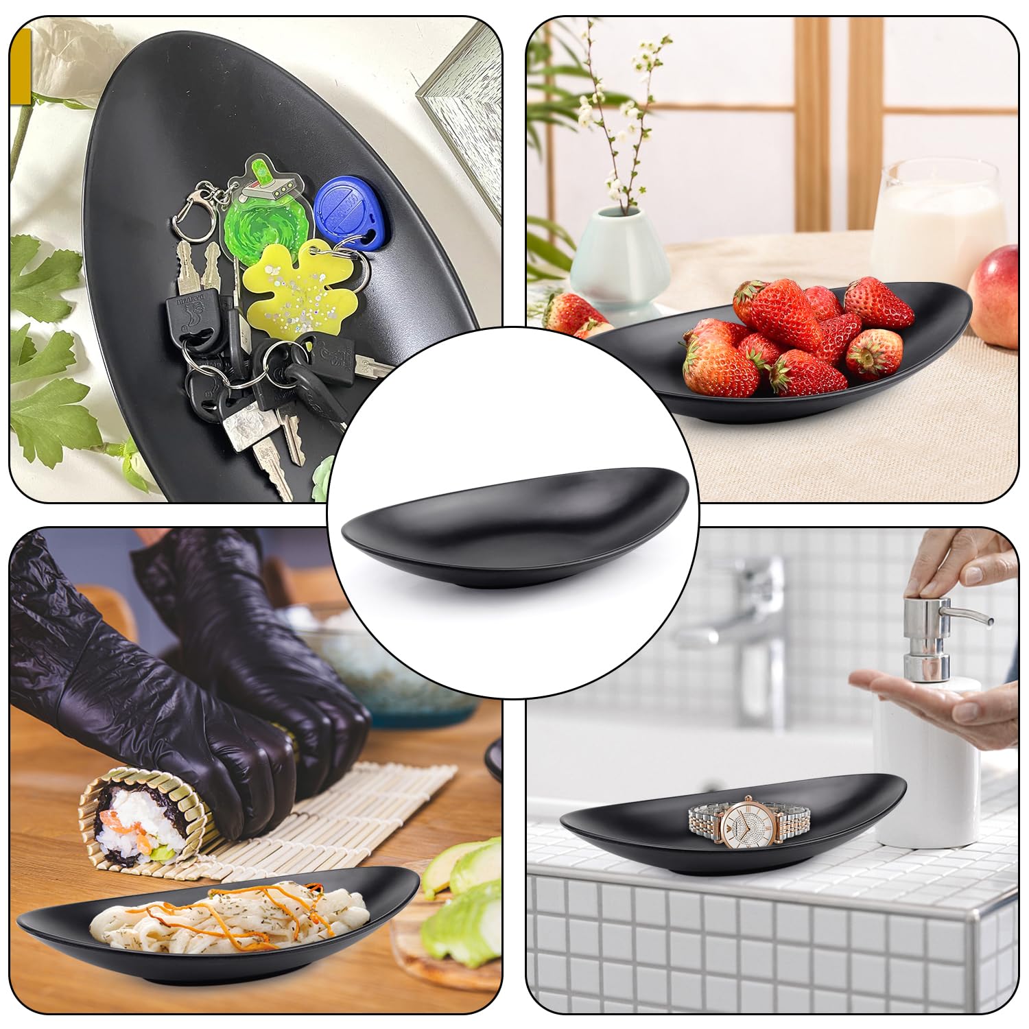 PATIKIL Plateau à Bijoux En Forme De Cœur, Plateau à Bibelots