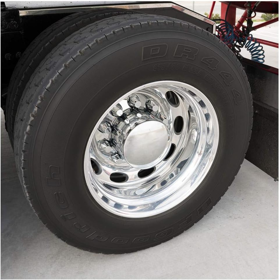 United Pacific 10064CB Wheel Lug Nut Cover, 33mm x 2-3/4", Chrome, Plastic, Thread-On, Bullet Shape