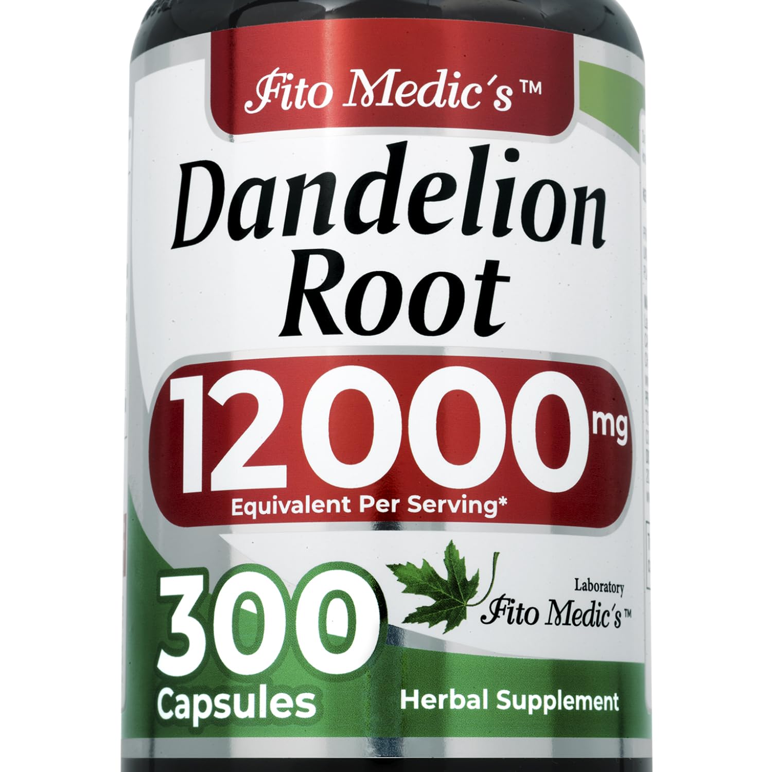 FITO MEDIC'S Dandelion | Dandelion Root Capsules | Dandelion Pills | 300 Capsules | Herbal Supplement 300 Count (Pack of 1)