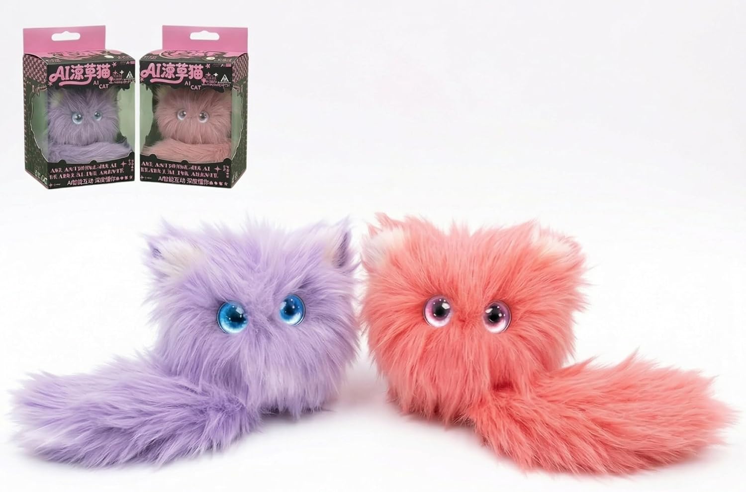 Smart AI Plush Toy for Kids - Long-Term Memory, Multi-Language Emotional AI Companion, Suitable for Ages 3+, 8 LCD Expressions, Educational Games, Interactive Learning & Parent App