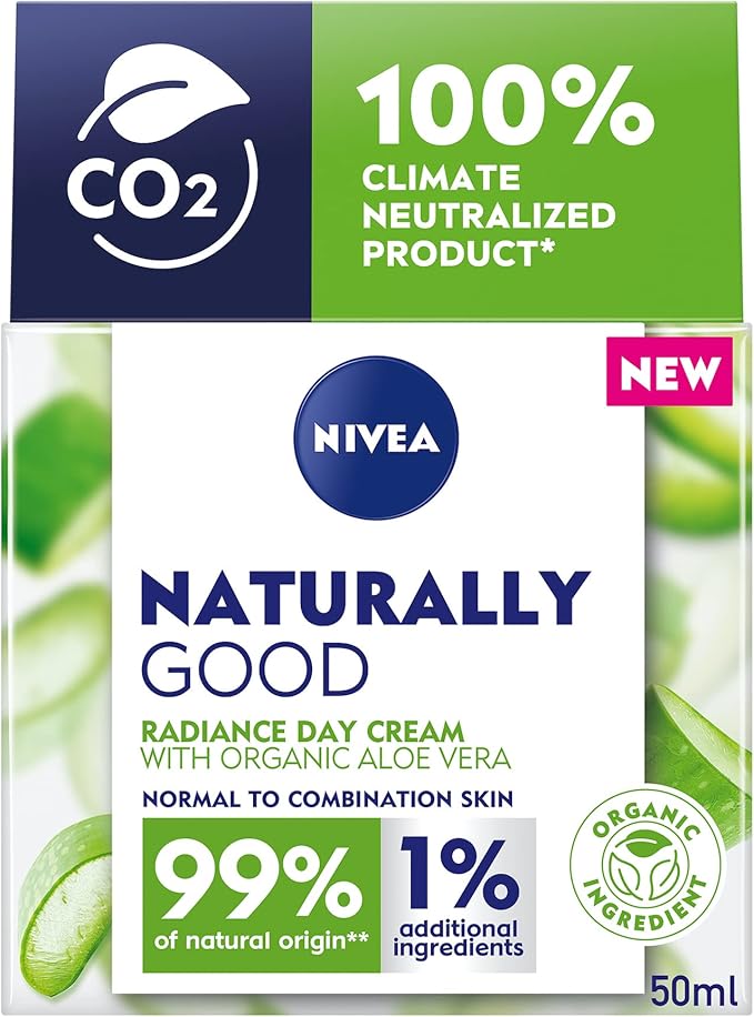 Amazon NIVEA Naturally Good Radiance Day Cream (50 ml), Moisturising