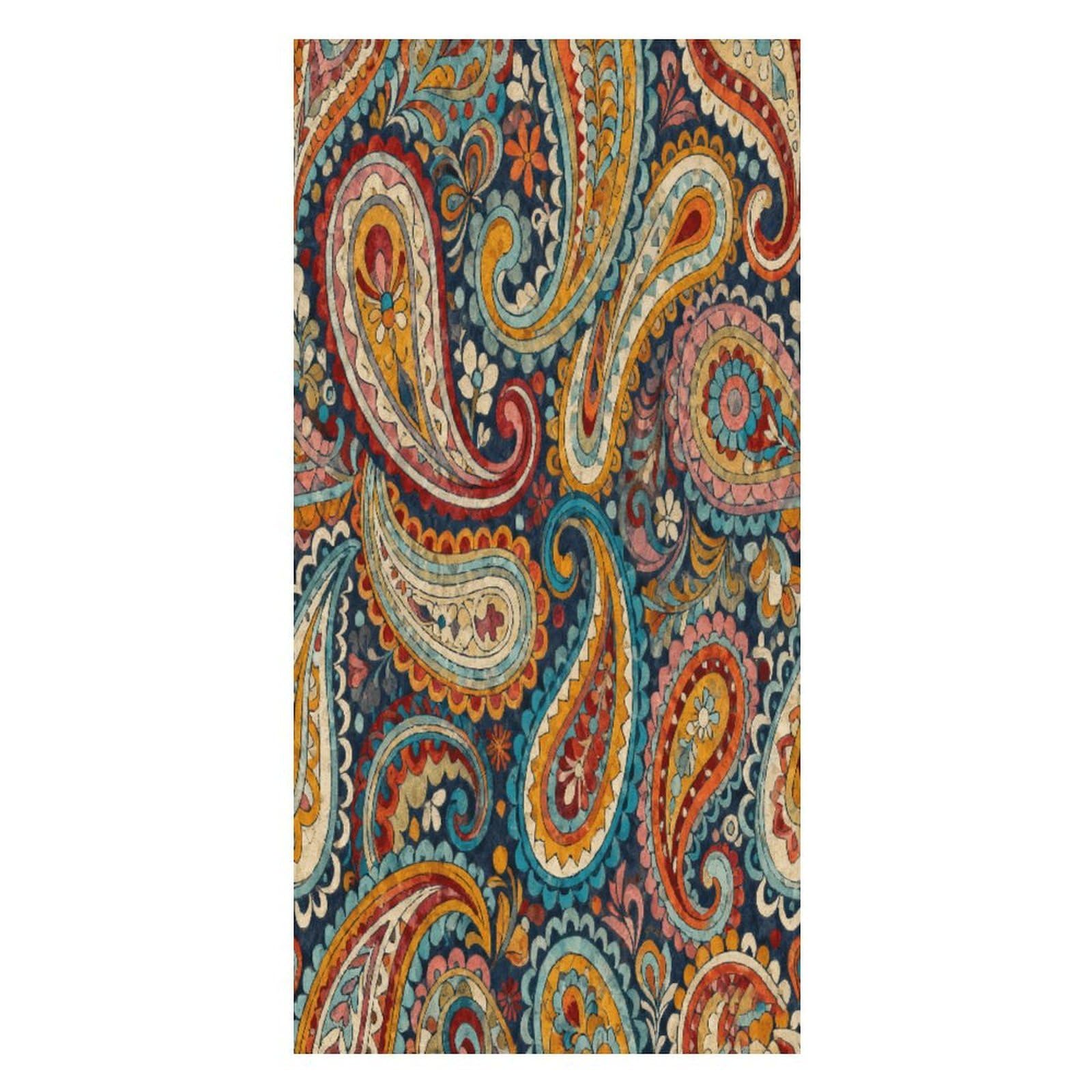 FekiLoot Multi Paisley Beach Towel Oversized Bath Towel Ultra Soft Pool Towel Cozy Swim Towel Silky Lounge Towel Quick Dry Travel Towel Gentle Absorbent Towel for Adults Women Men