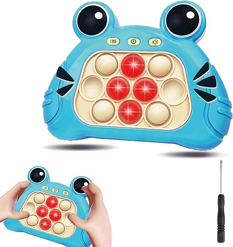 Máquina de juego de burbujas de empuje rápido, consola educativa de rompecabezas Push Pop, luz de mano, TDAH, alivio del estrés, juguetes para la